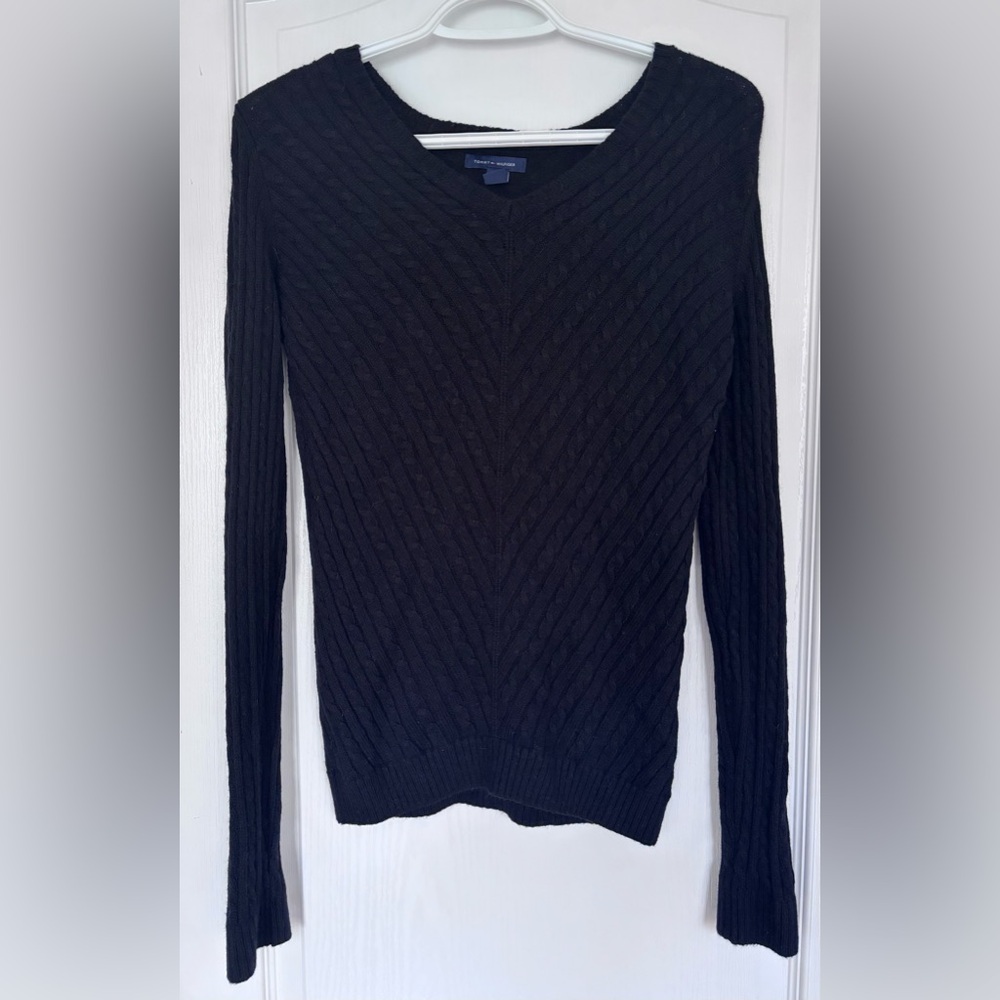 Tommy Hilfiger Black Knit Sweater